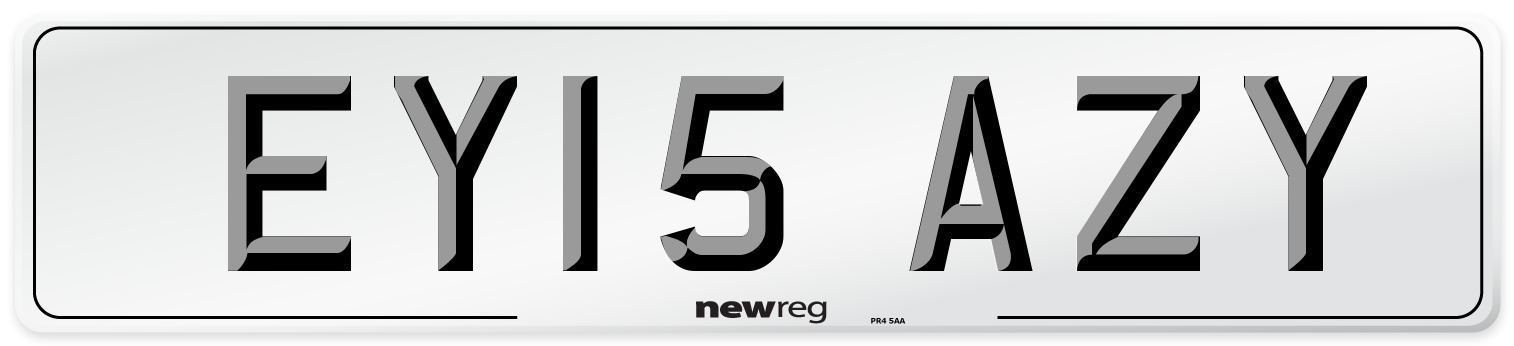 EY15 AZY Number Plate from New Reg